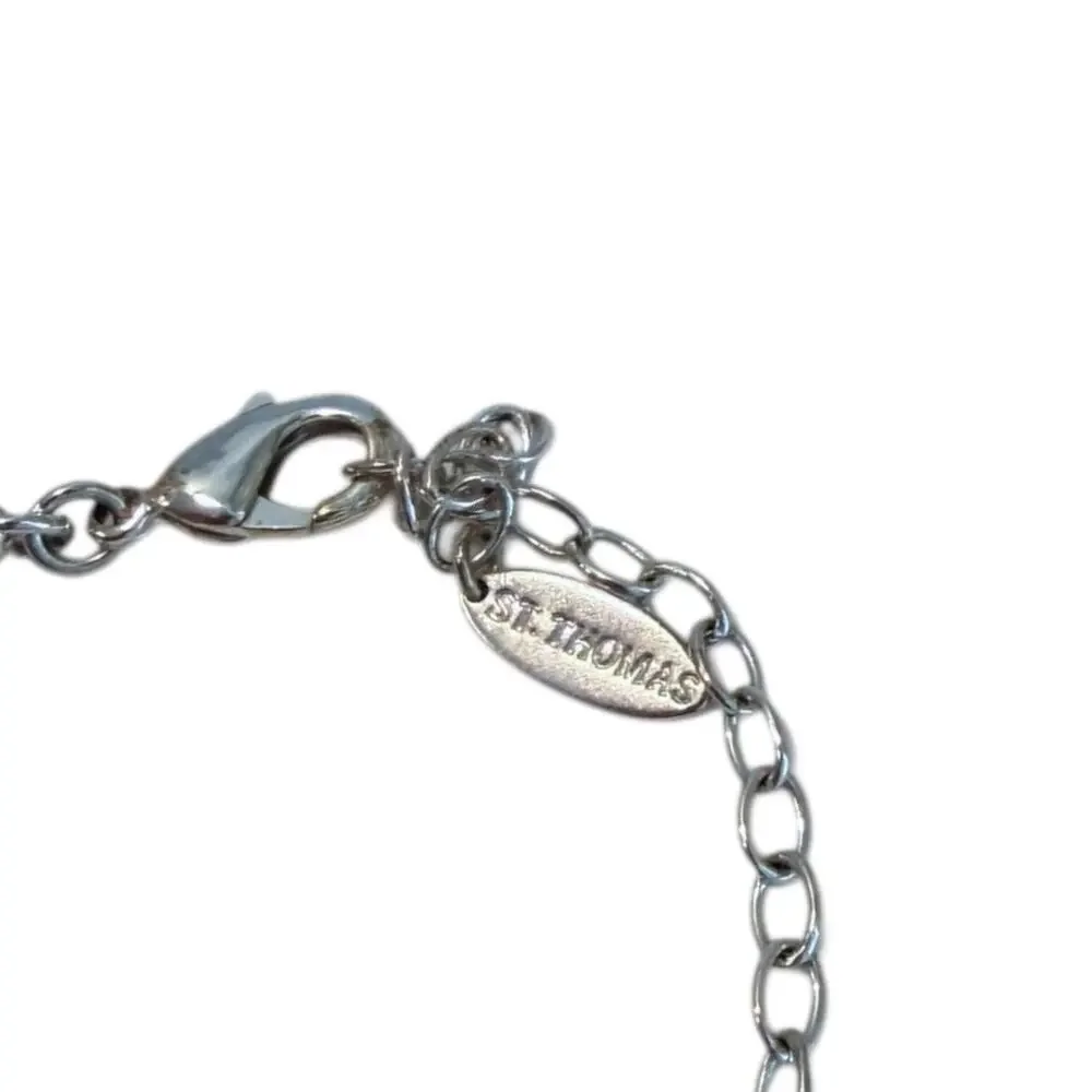 St. Thomas Silver-Tone Coin Disc Statement Necklace Adjustable 16.5–18.5”